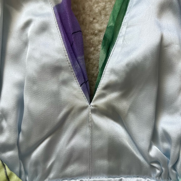 Donna Morgan Silk Chiffon Halter Knee Length Dress, 2P - Picture 8 of 8